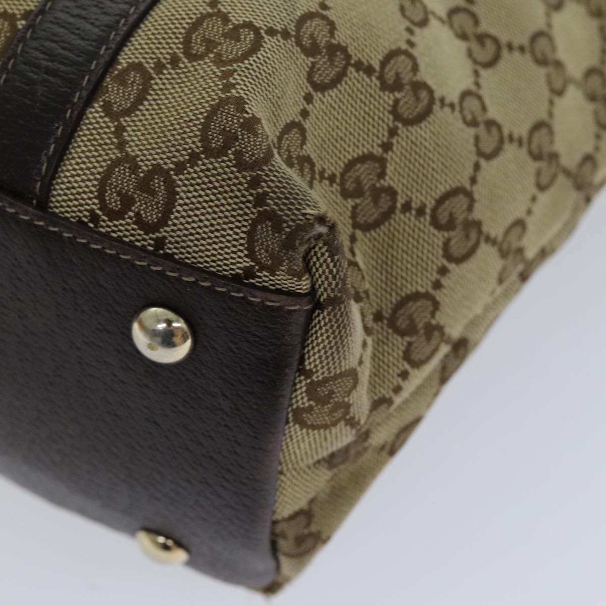GUCCI GG Canvas Tote Bag Beige 141470 76109
