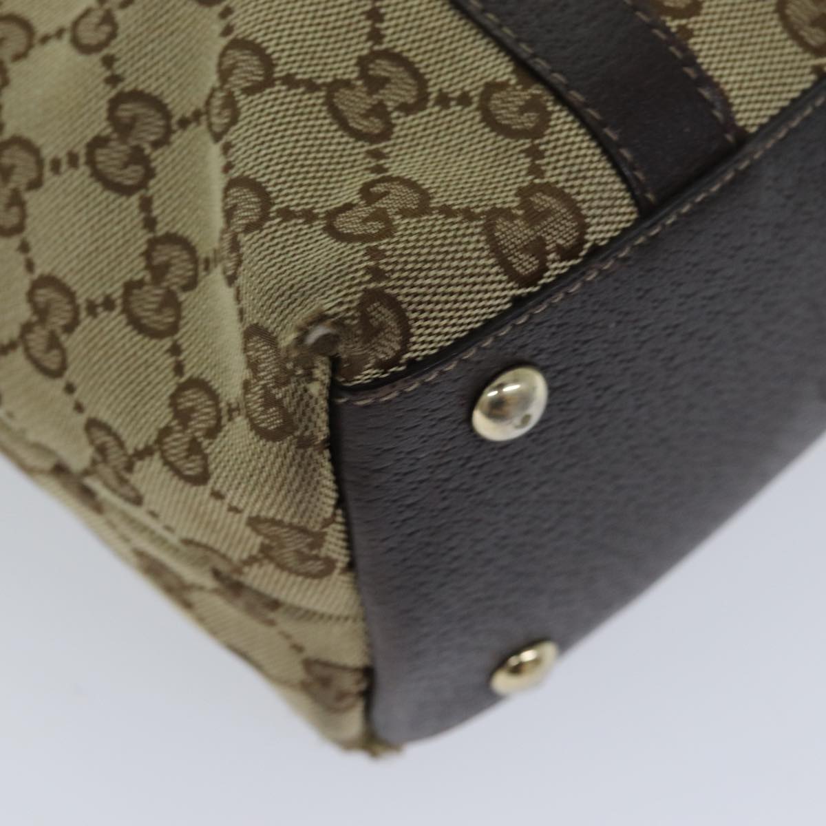 GUCCI GG Canvas Tote Bag Beige 141470 76109
