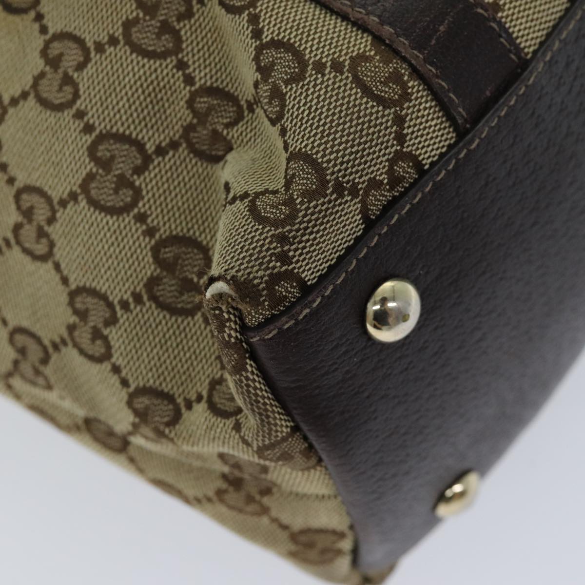 GUCCI GG Canvas Tote Bag Beige 141470 76109