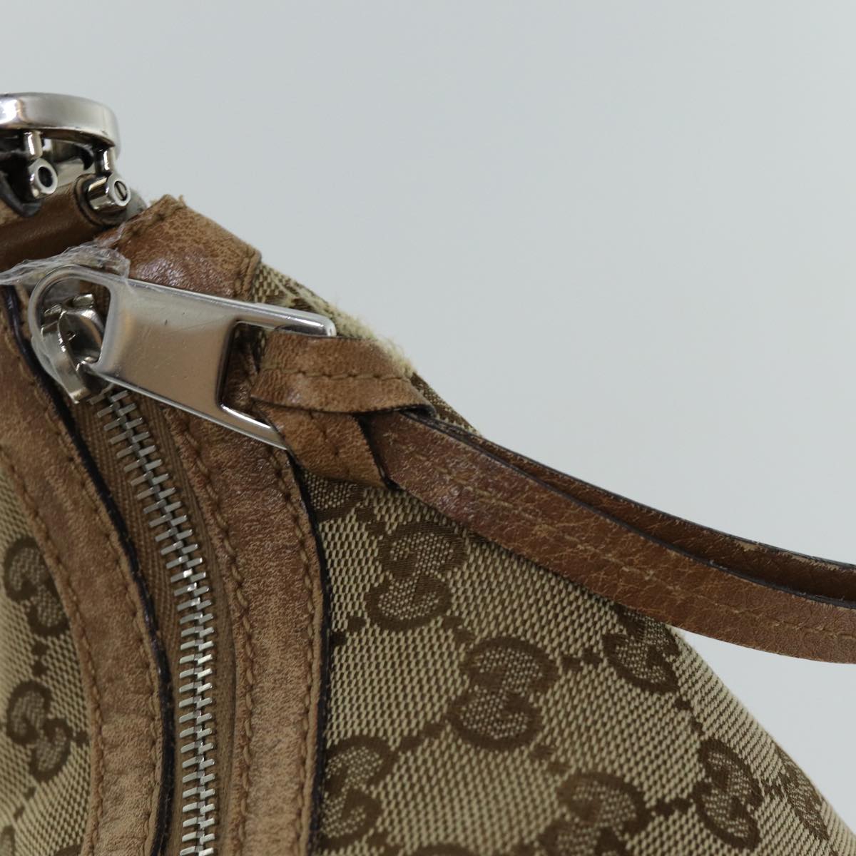 GUCCI GG Canvas Shoulder Bag Beige 326514 76112