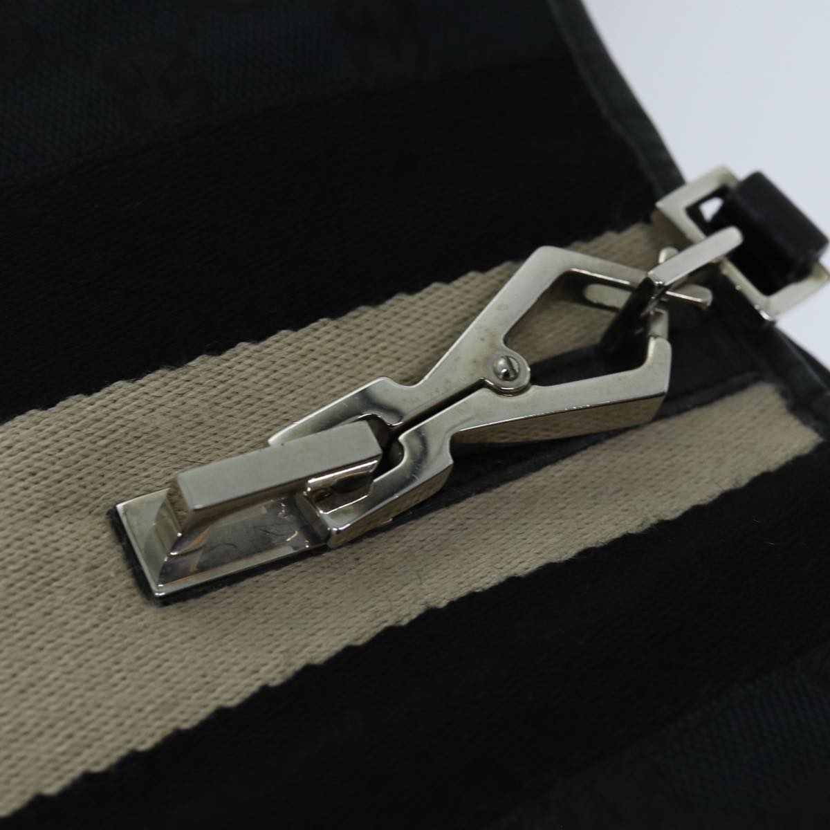 GUCCI GG Canvas Jackie Shoulder Bag Black 0014075 76114