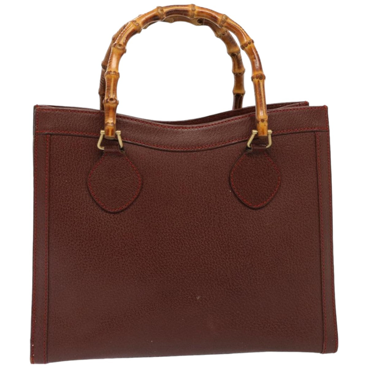 GUCCI Bamboo Tote Bag Leather Brown 002 2853 0260 0 76120