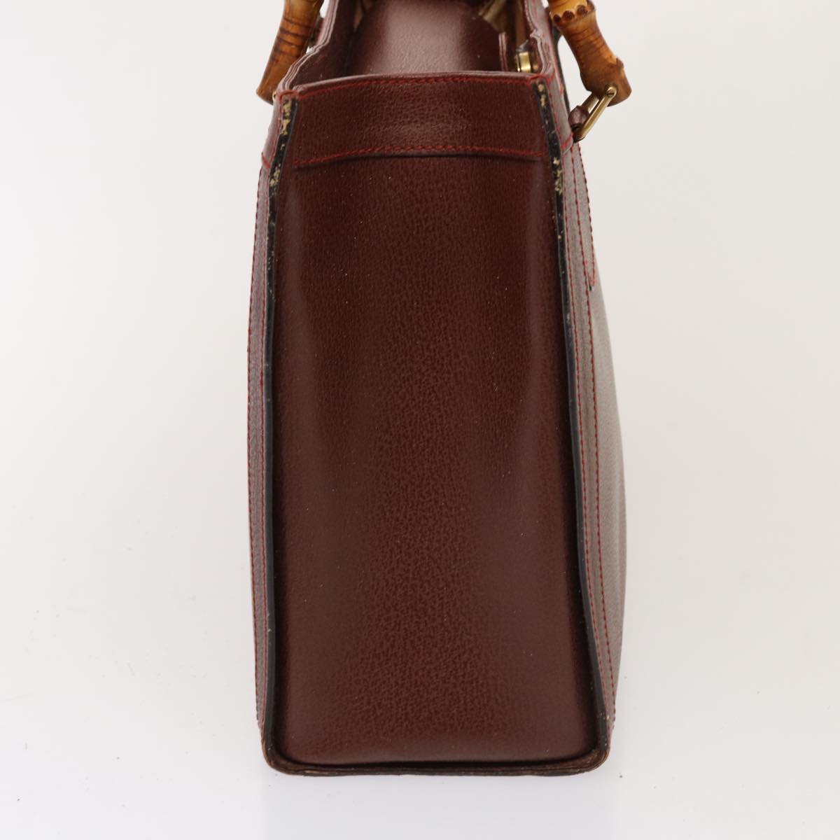 GUCCI Bamboo Tote Bag Leather Brown 002 2853 0260 0 76120