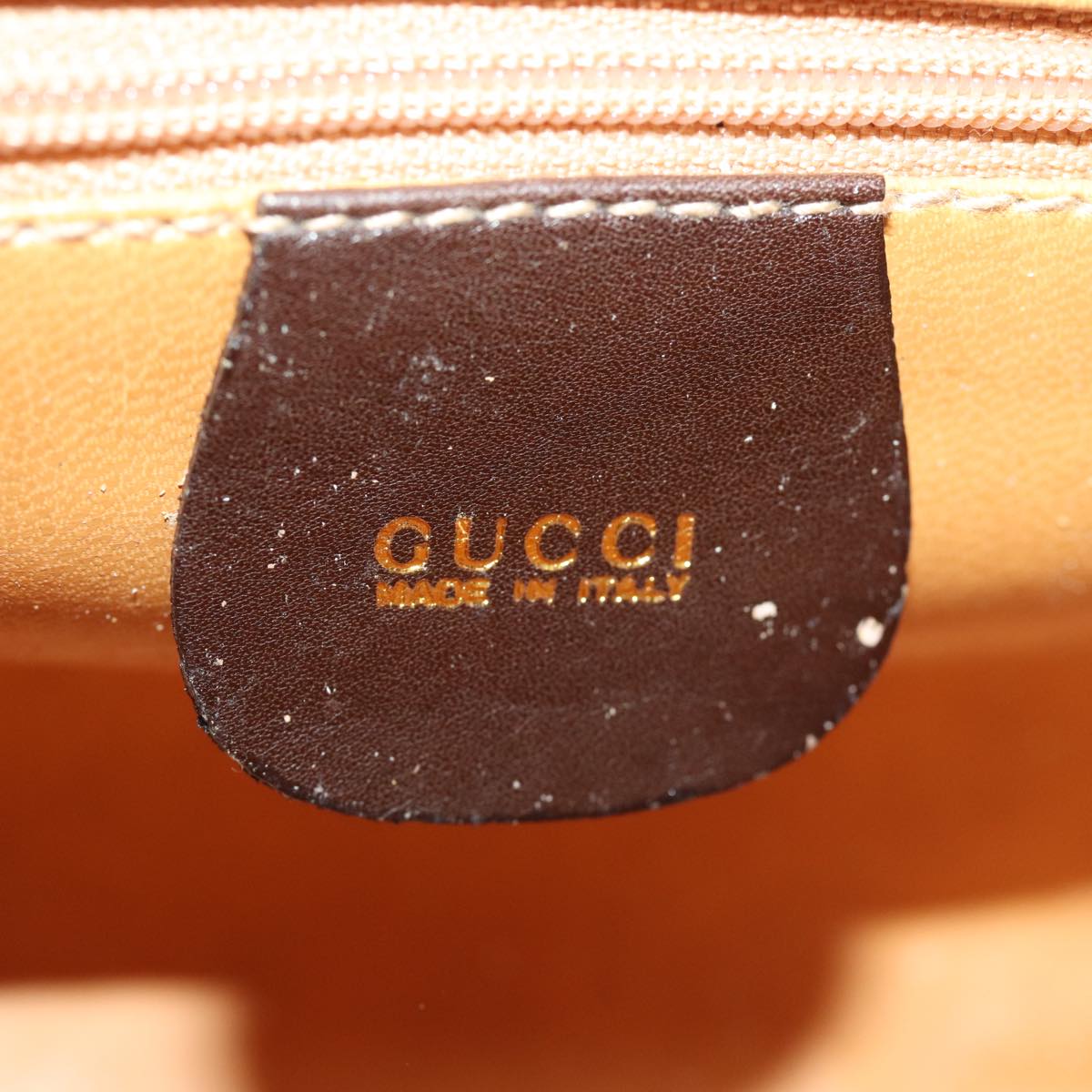 GUCCI Bamboo Hand Bag Leather 2way Brown 007 1793 0238 76157