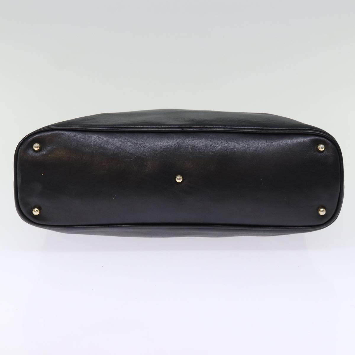GUCCI Hand Bag Leather Black 000 1186 0289 76158