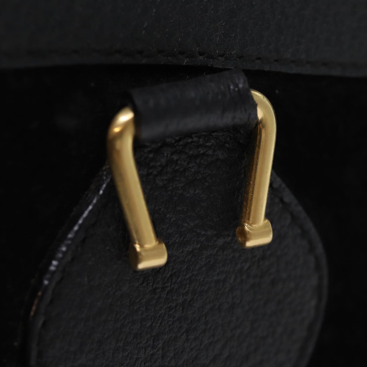 GUCCI Bamboo Hand Bag Suede Leather Black 002 1186 0260 76161