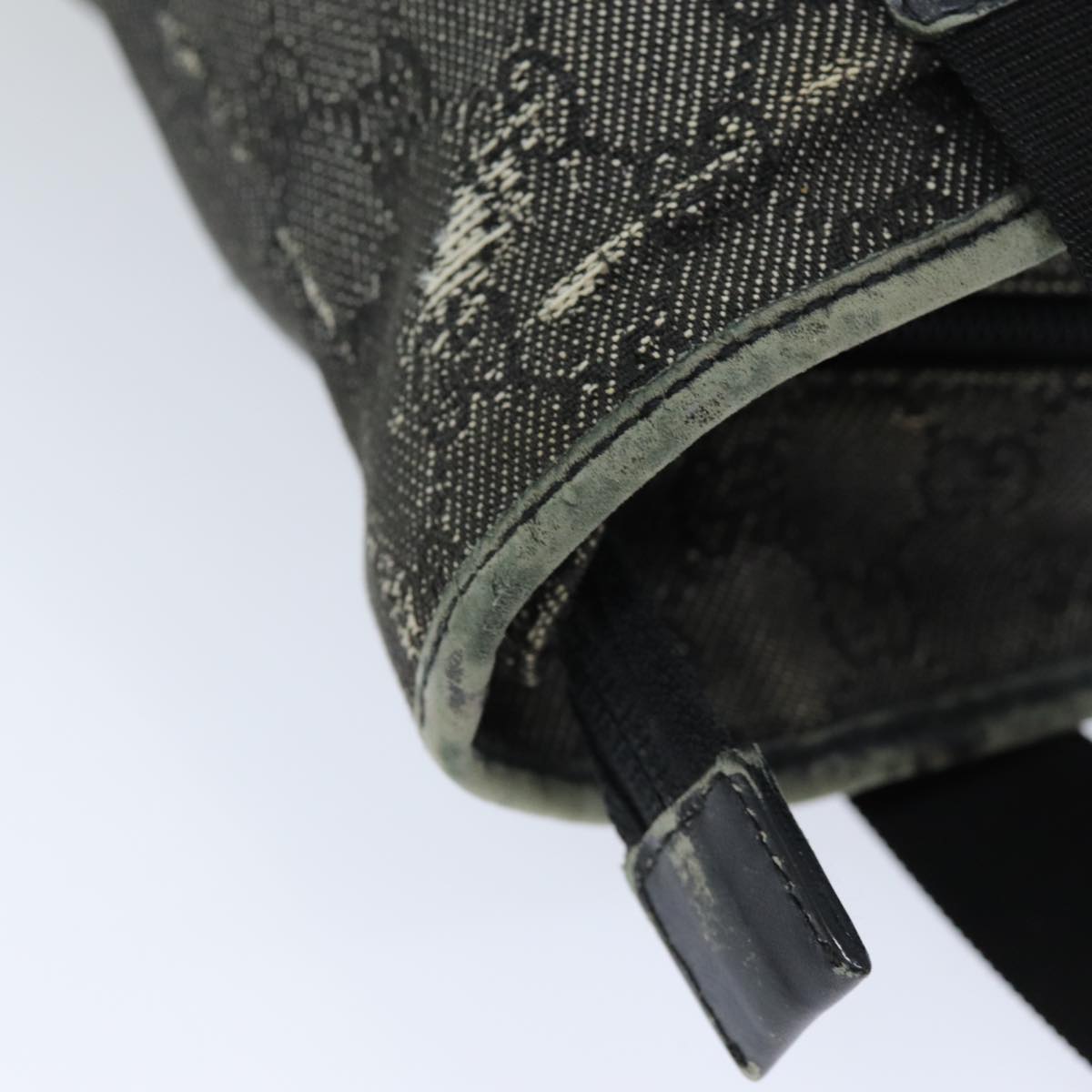 GUCCI GG Canvas Tote Bag Black 28892 76162