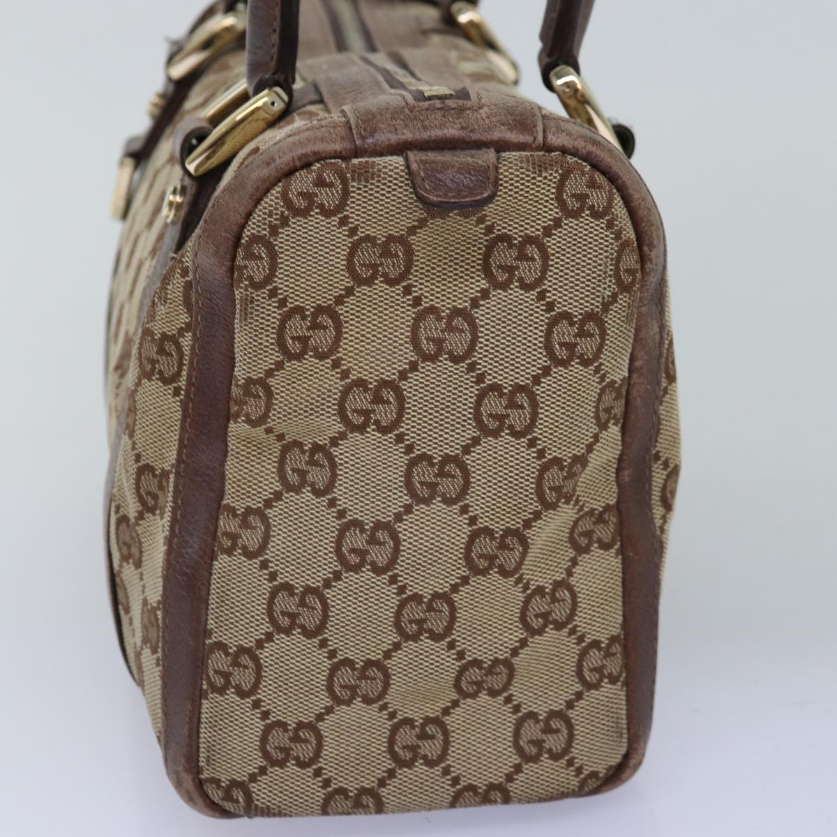 GUCCI GG Canvas Hand Bag Beige 130942 76164