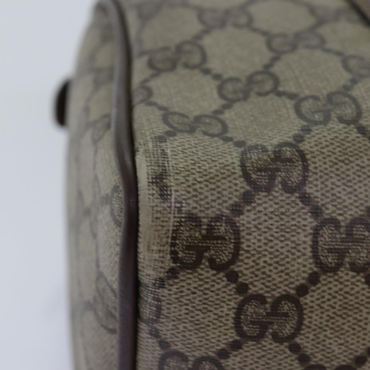 GUCCI GG Supreme Web Sherry Line Hand Bag PVC Beige Red 40 02 006 76193
