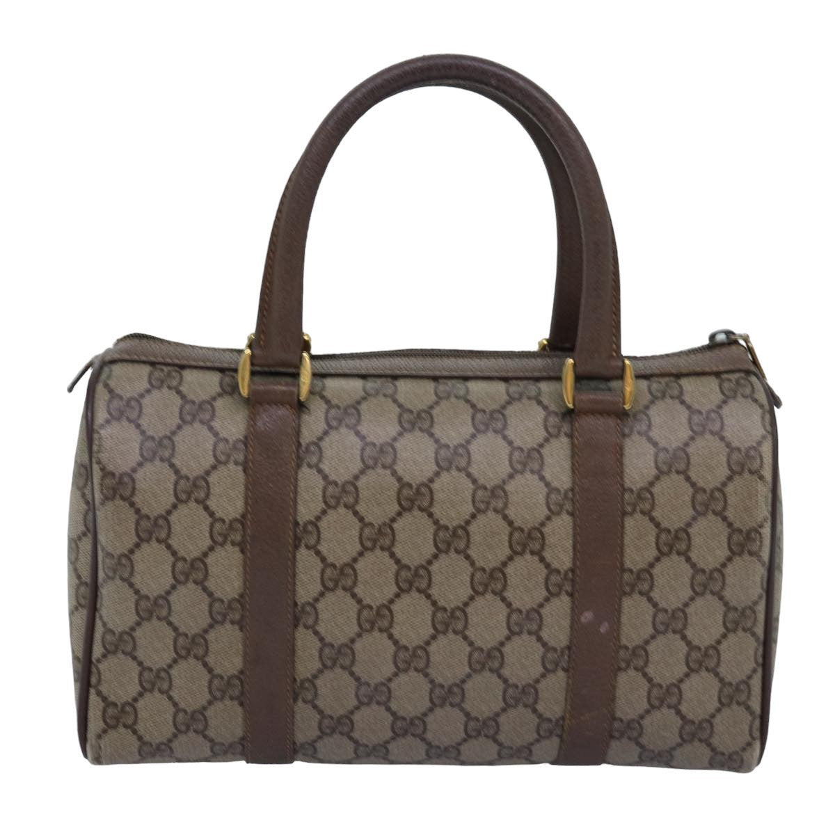 GUCCI GG Supreme Web Sherry Line Hand Bag PVC Beige Red 40 02 006 76193