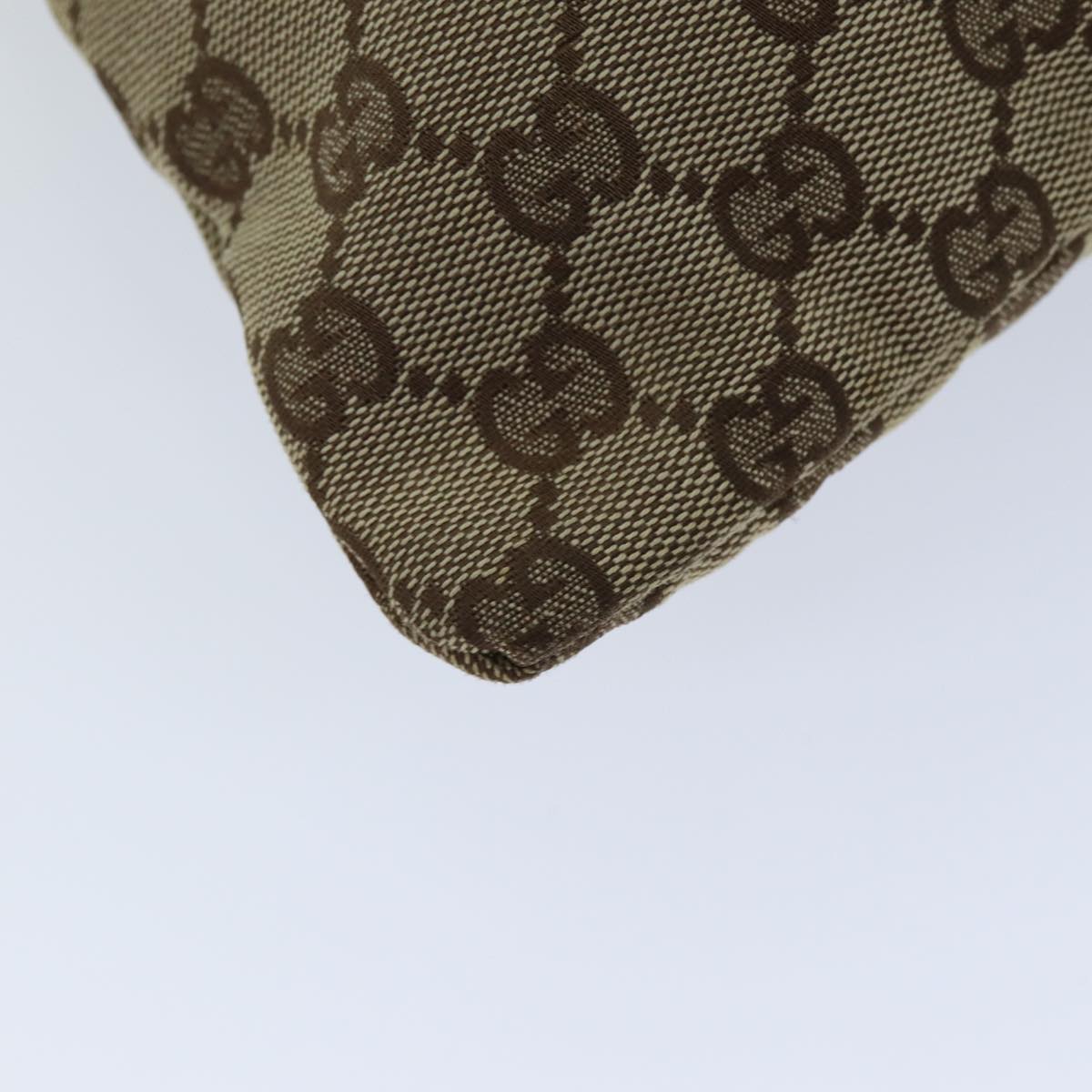 GUCCI GG Canvas Drawstring Pouch Beige 014 1136 3754 76205