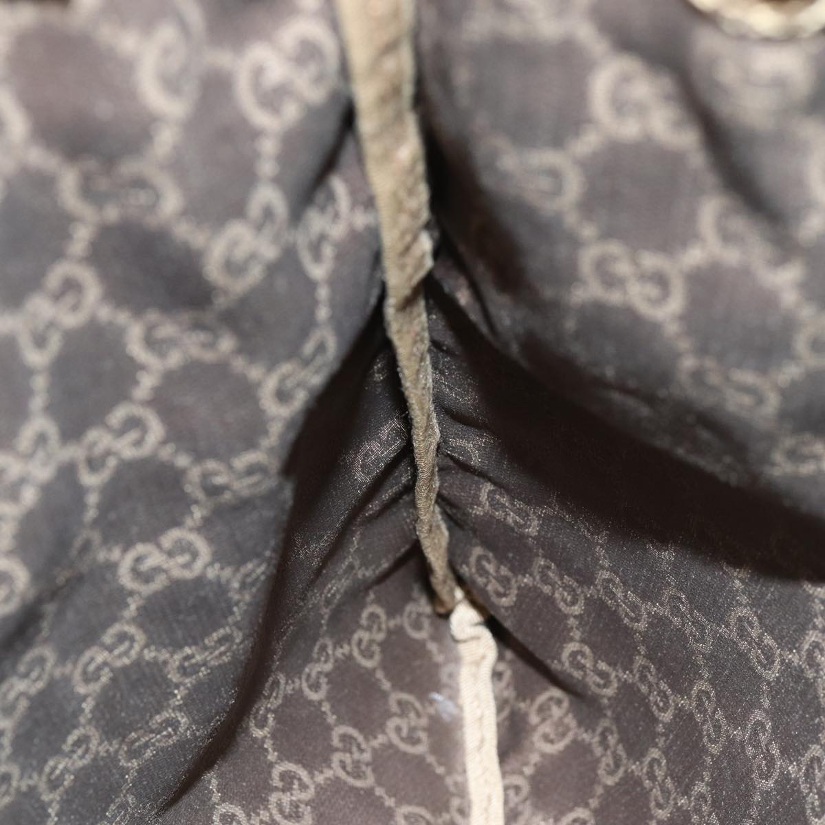 GUCCI GG Canvas Drawstring Pouch Beige 014 1136 3754 76205