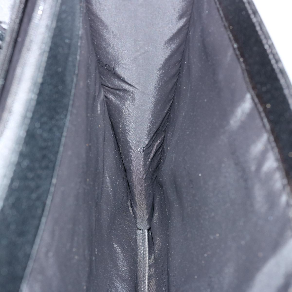 GUCCI Business Bag Leather Outlet 2way Black 76386