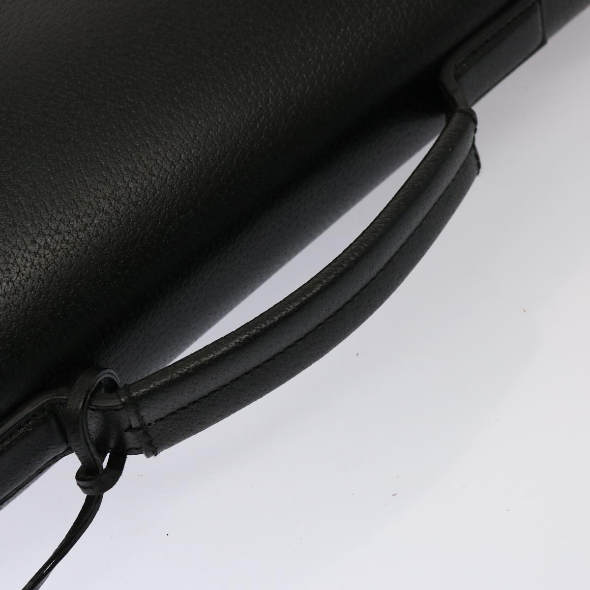 GUCCI Business Bag Leather Outlet 2way Black 76386