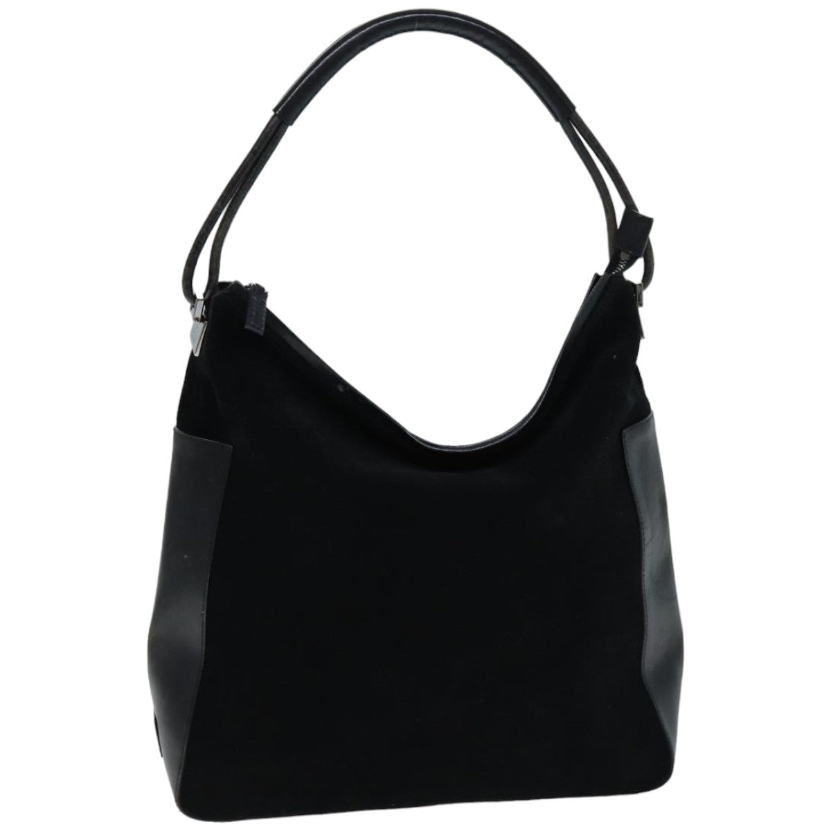 GUCCI Shoulder Bag Suede Black 001 3770 76389