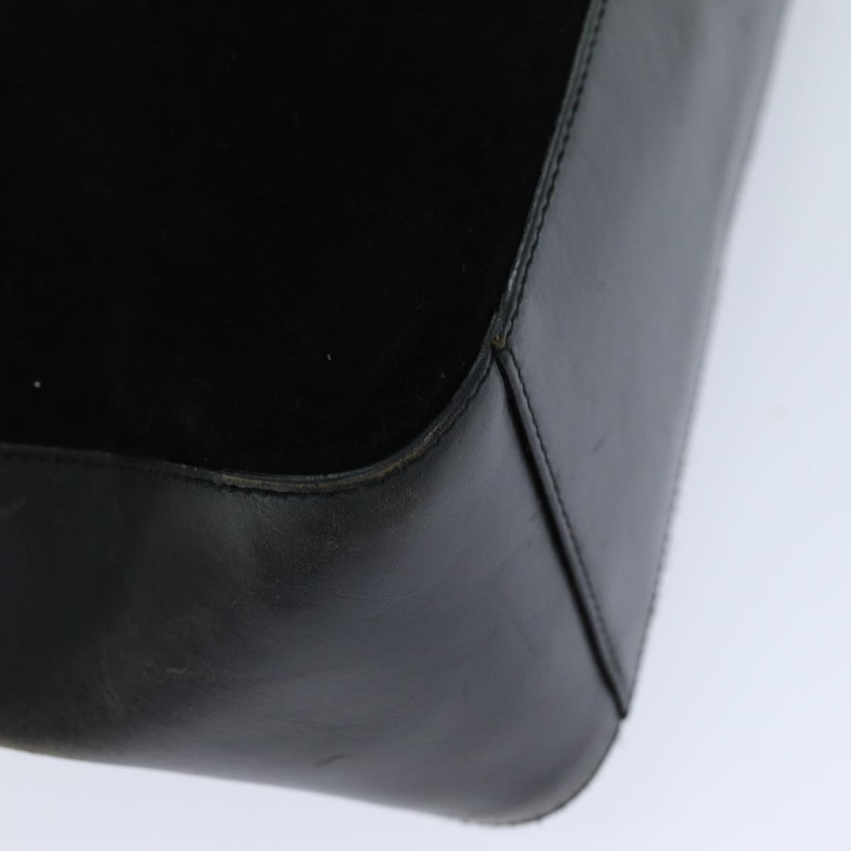 GUCCI Shoulder Bag Suede Black 001 3770 76389