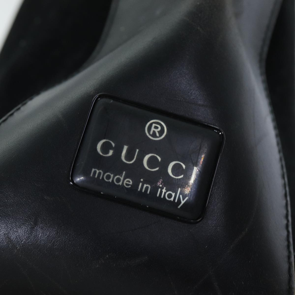 GUCCI Shoulder Bag Suede Black 001 3770 76389