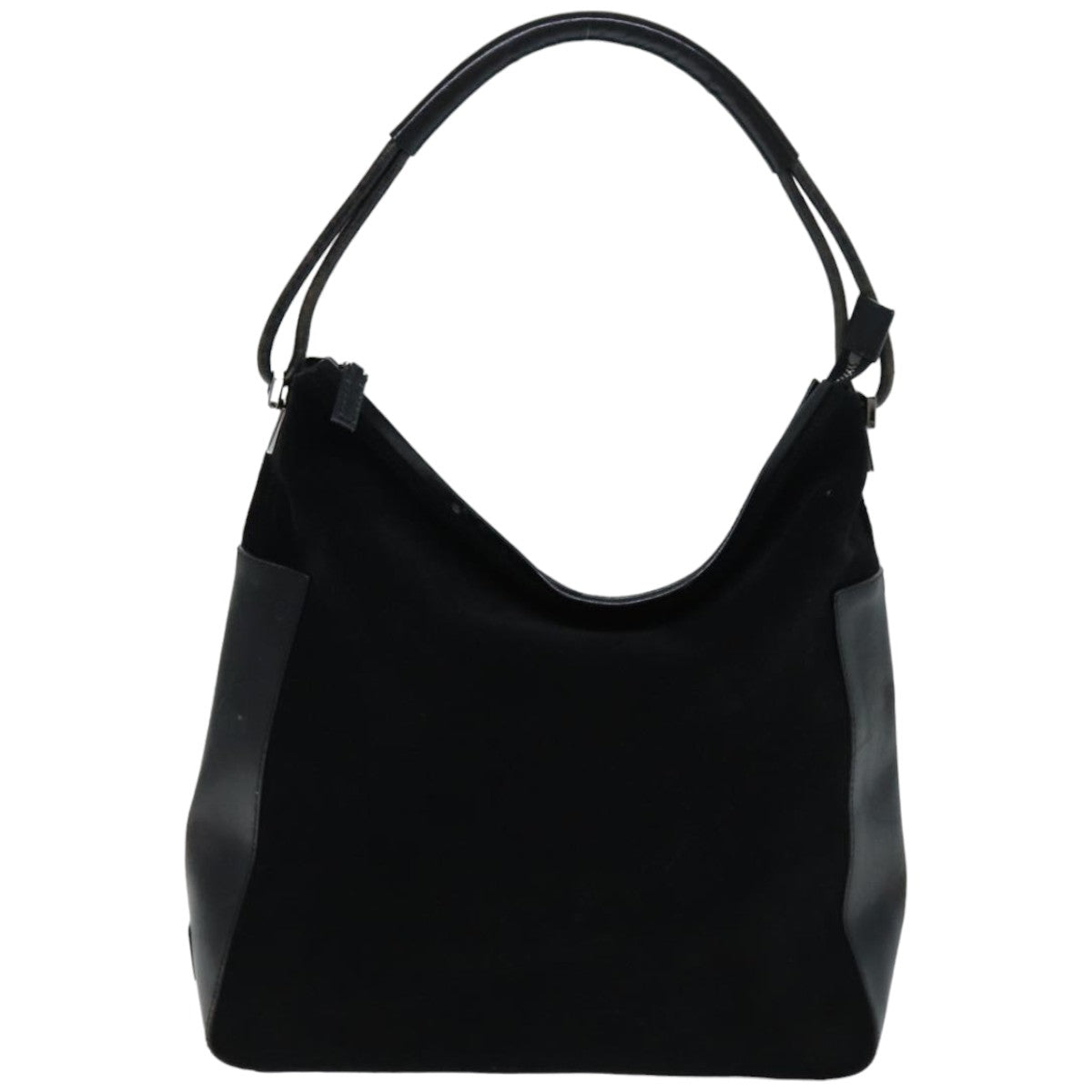 GUCCI Shoulder Bag Suede Black 001 3770 76389