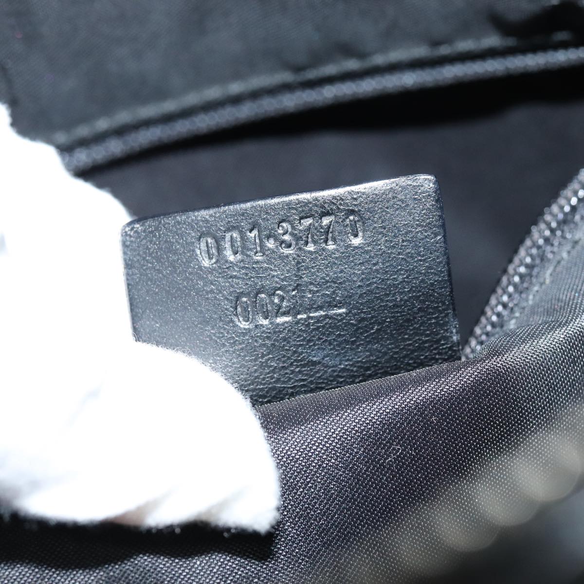 GUCCI Shoulder Bag Suede Black 001 3770 76389