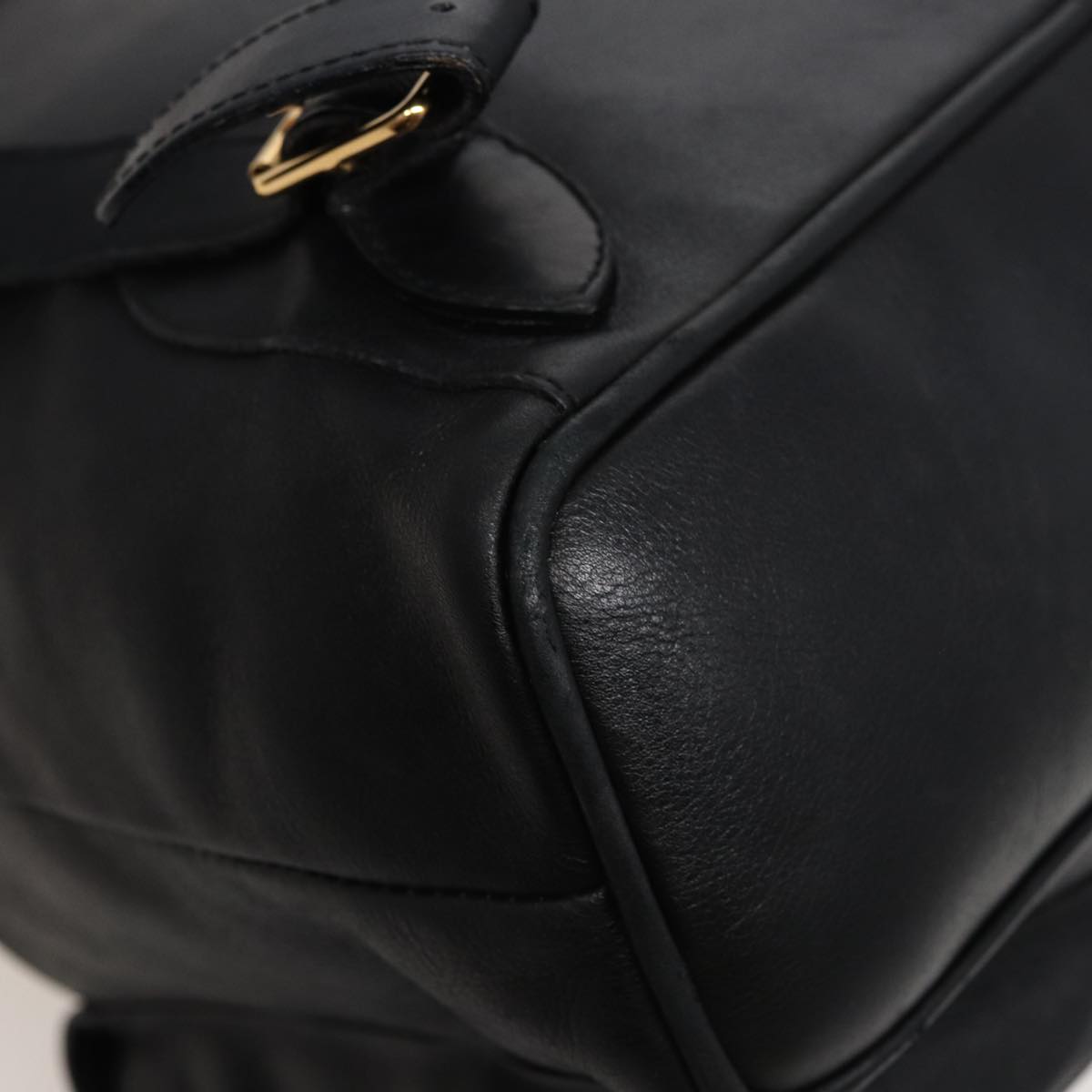 GUCCI Bamboo Backpack Leather Black 003 2058 0016 76392