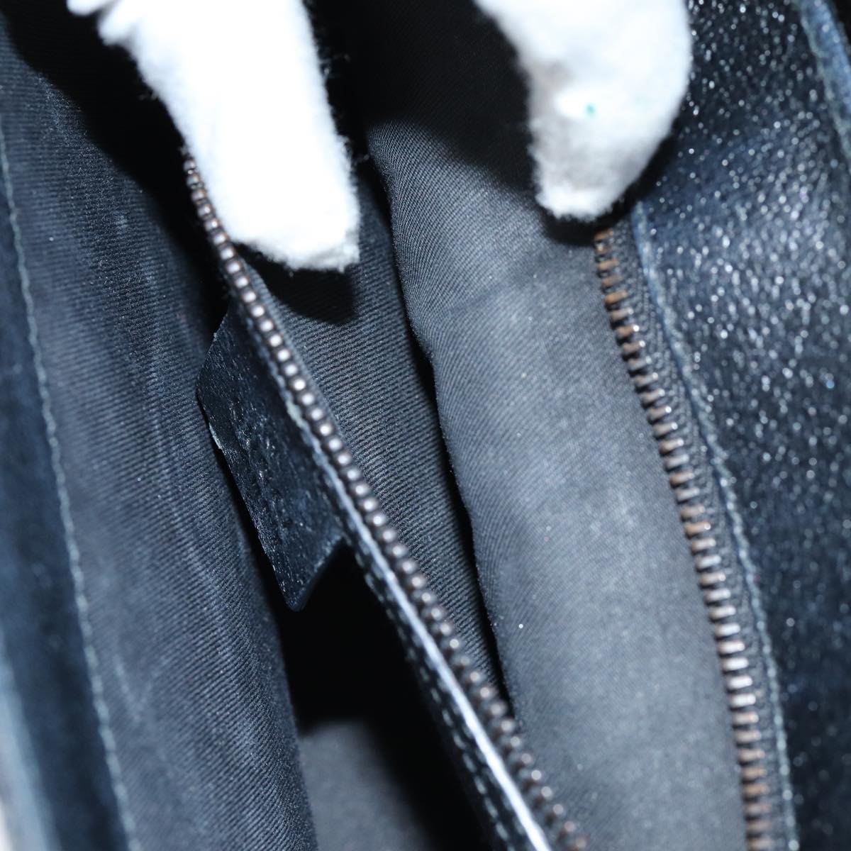 GUCCI GG Canvas Hand Bag Black 124286 76395