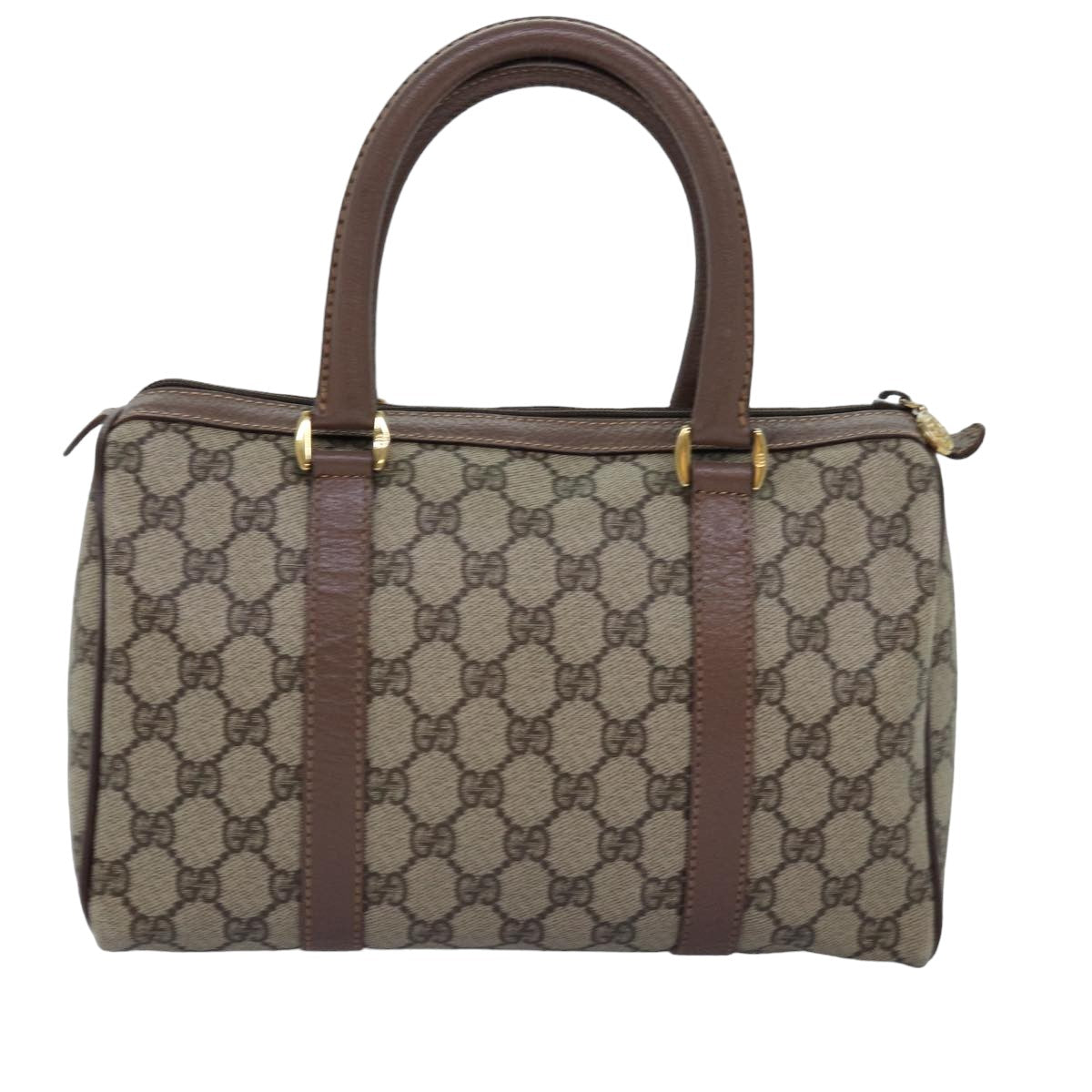 GUCCI GG Supreme Web Sherry Line Boston Bag PVC Beige 002 615 6838 76396