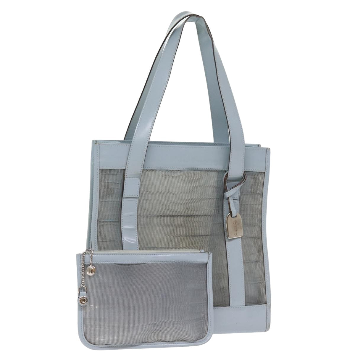 GUCCI Shoulder Bag Patent leather Light Blue 002 1705 0405 76399