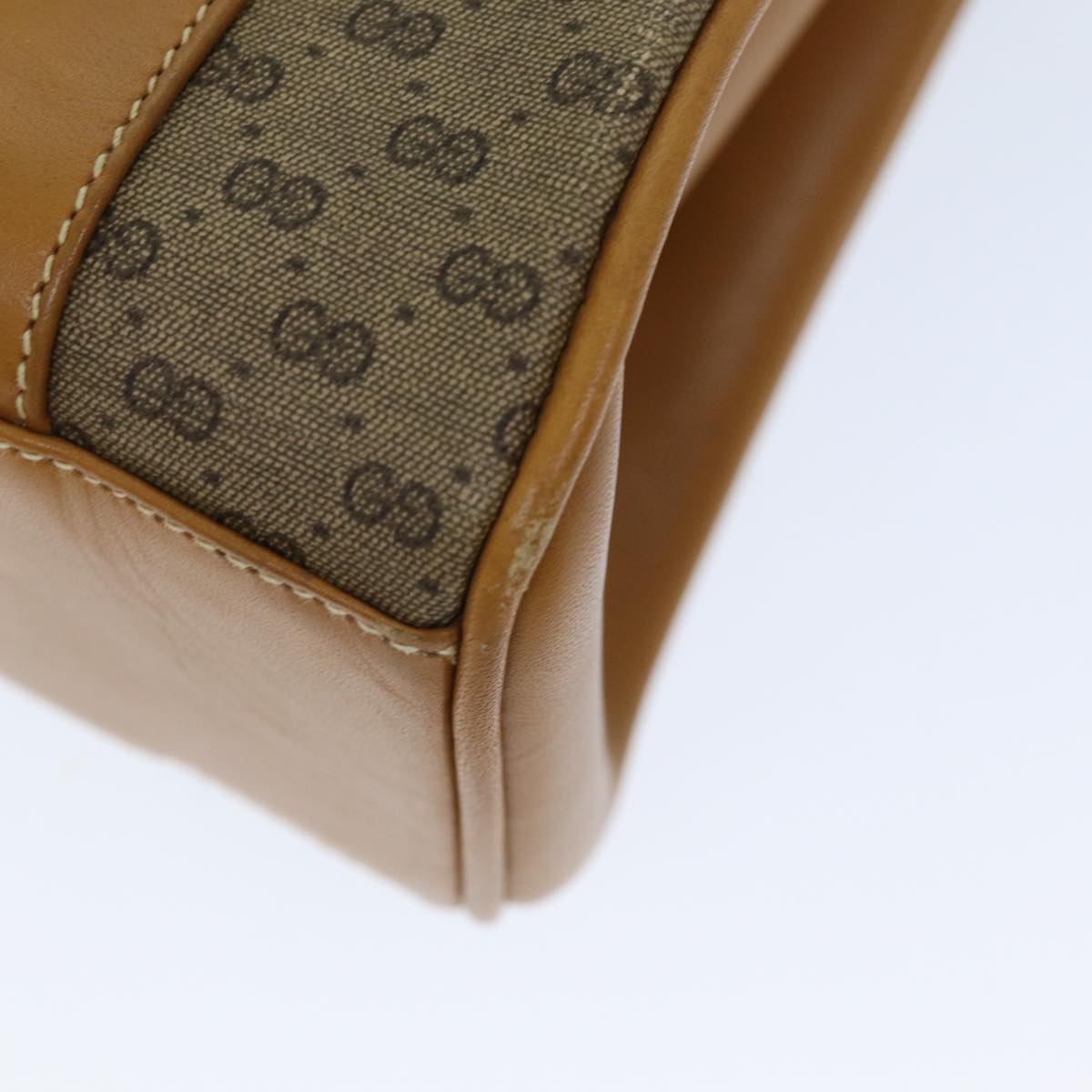 GUCCI Micro GG Supreme Hand Bag PVC Leather Beige 000 116 0089 76401