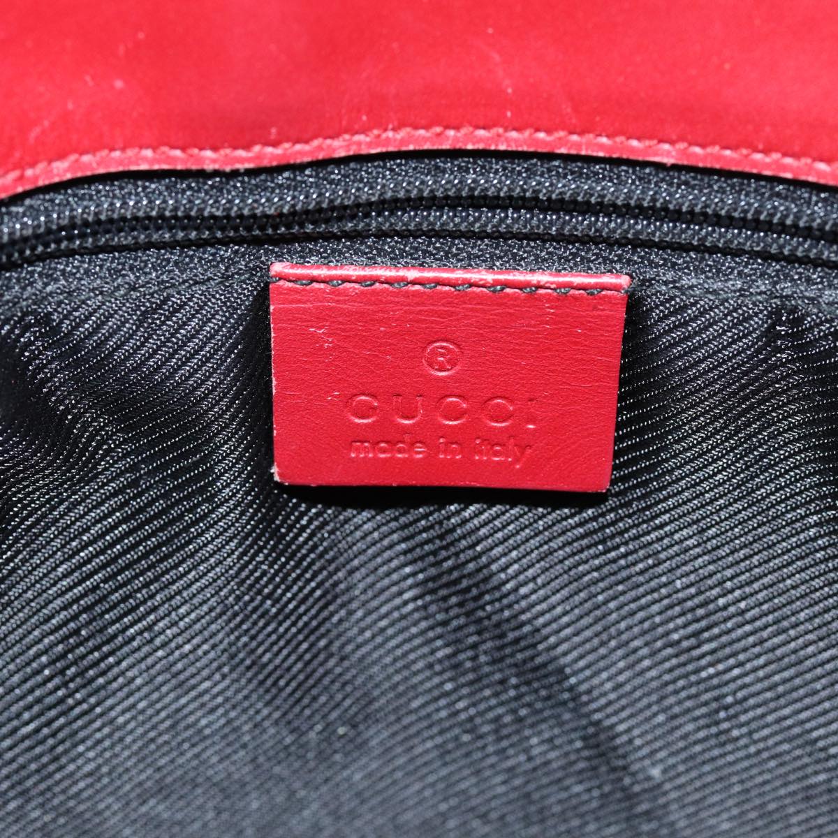 GUCCI GG Canvas Tote Bag Red 002 1099 76418