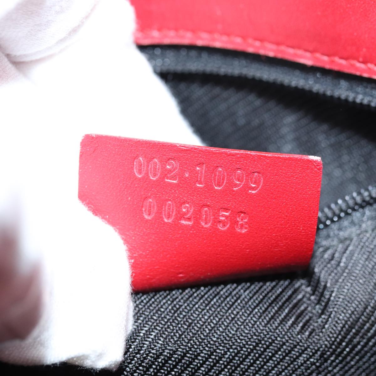 GUCCI GG Canvas Tote Bag Red 002 1099 76418