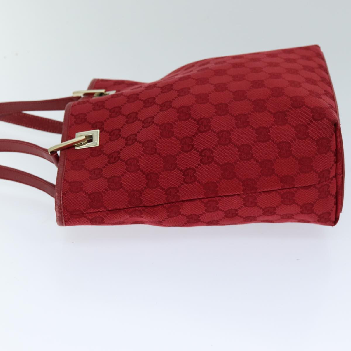 GUCCI GG Canvas Tote Bag Red 002 1099 76418