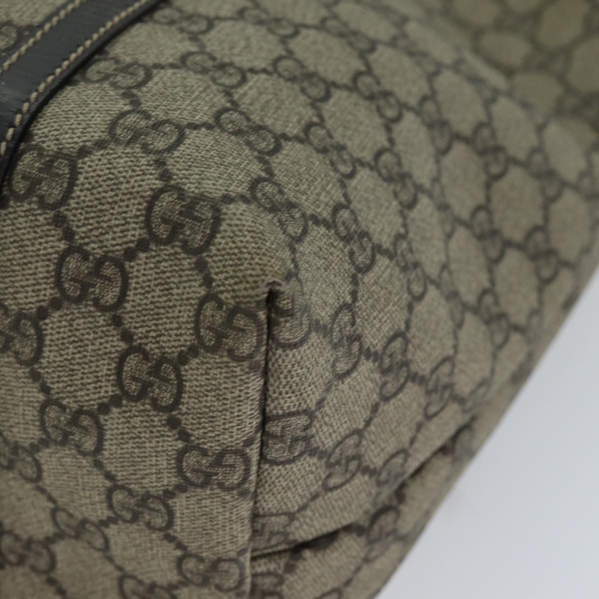 GUCCI GG Supreme Tote Bag PVC Beige 197953 76579