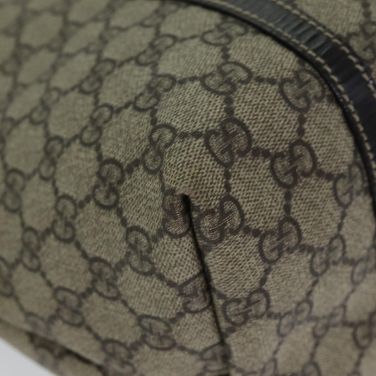 GUCCI GG Supreme Tote Bag PVC Beige 197953 76579