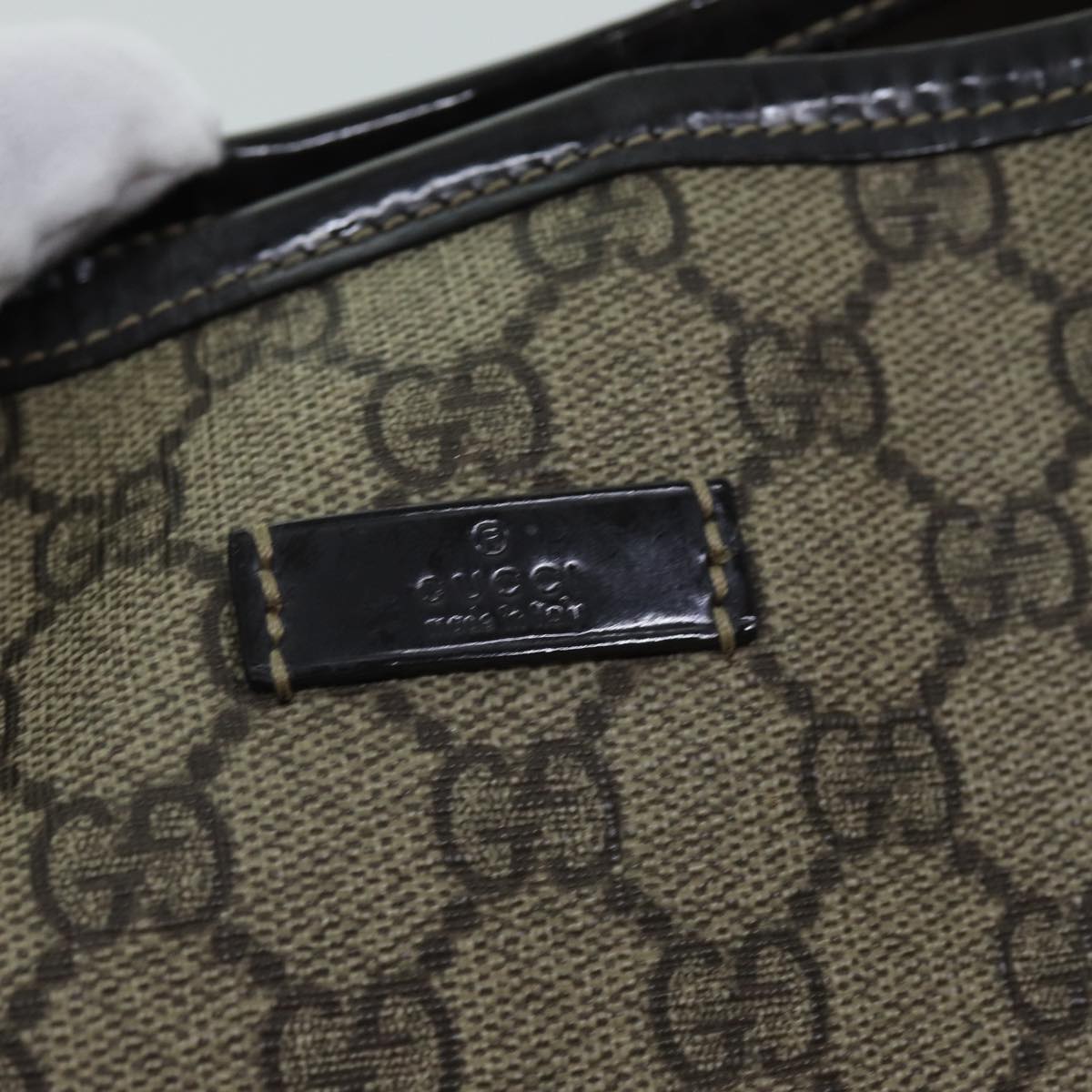 GUCCI GG Supreme Tote Bag PVC Beige 197953 76579