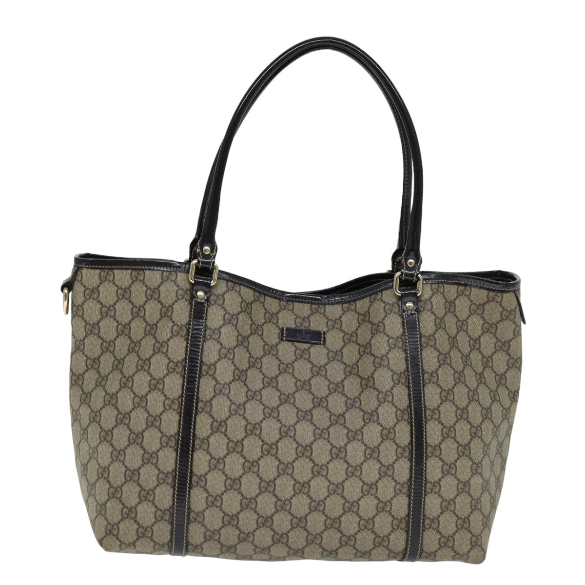 GUCCI GG Supreme Tote Bag PVC Beige 197953 76579