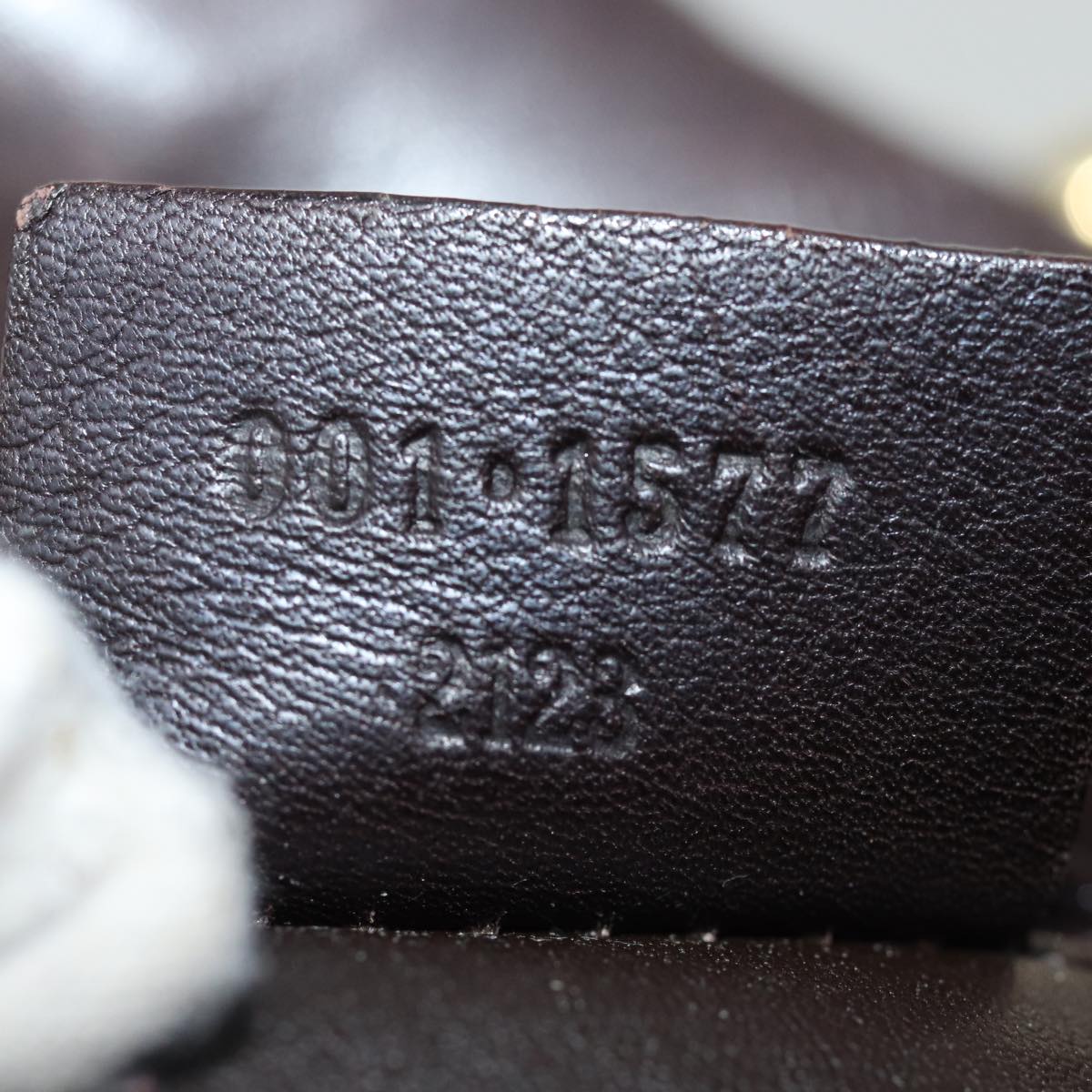 GUCCI Bamboo Hand Bag Leather Outlet 2way Black 001 1577 2123 76587