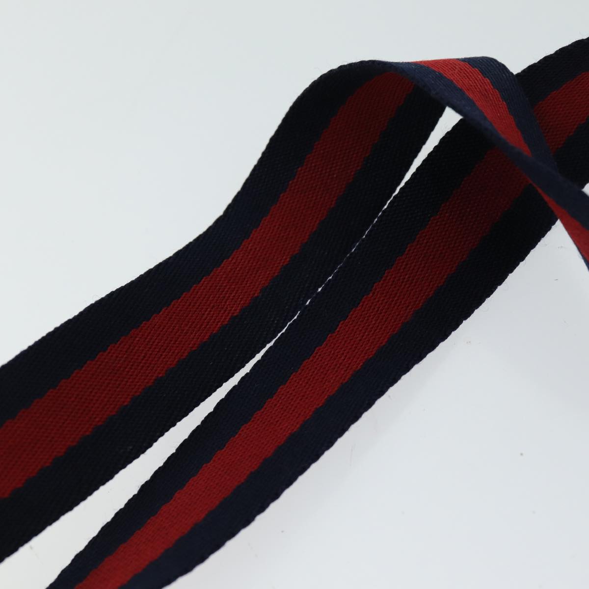 GUCCI GG Supreme Sherry Line Tote Bag PCVLeather Red Navy 120 02 003 76588