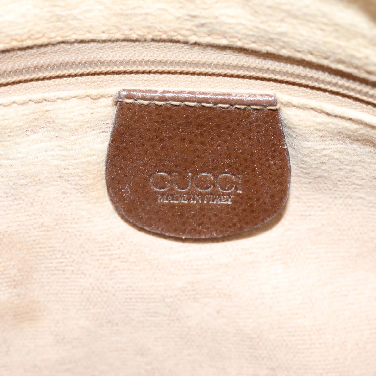 GUCCI GG Supreme Shoulder Bag PVC Leather Beige 001 754 6177 4021 76609