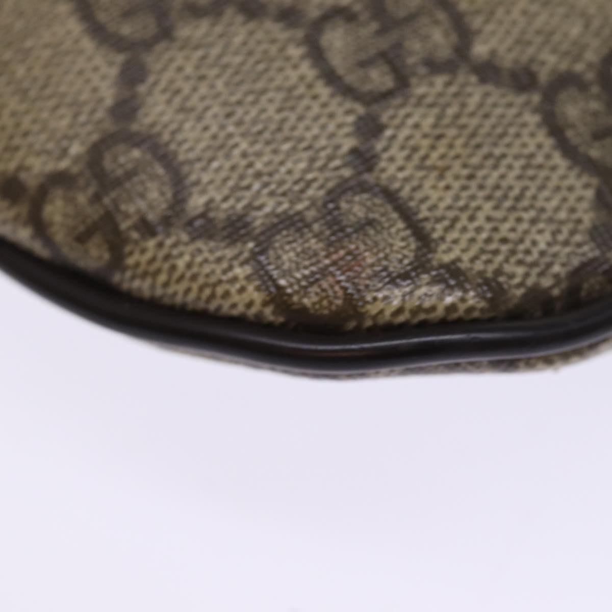 GUCCI GG Supreme Body Bag PVC Beige 233269 76658