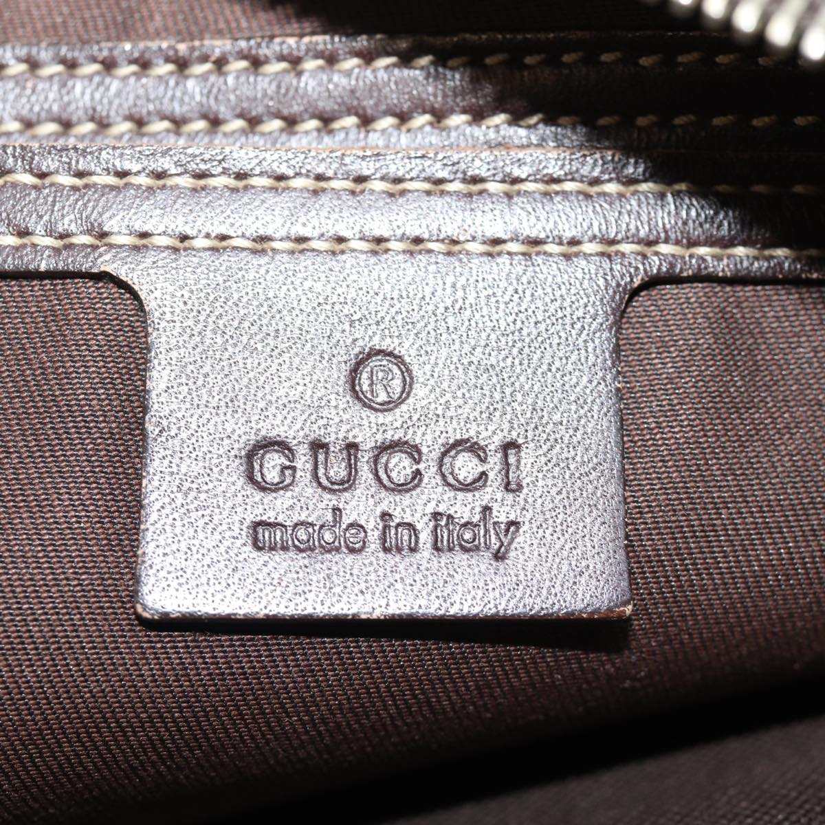 GUCCI GG Supreme Body Bag PVC Beige 233269 76658