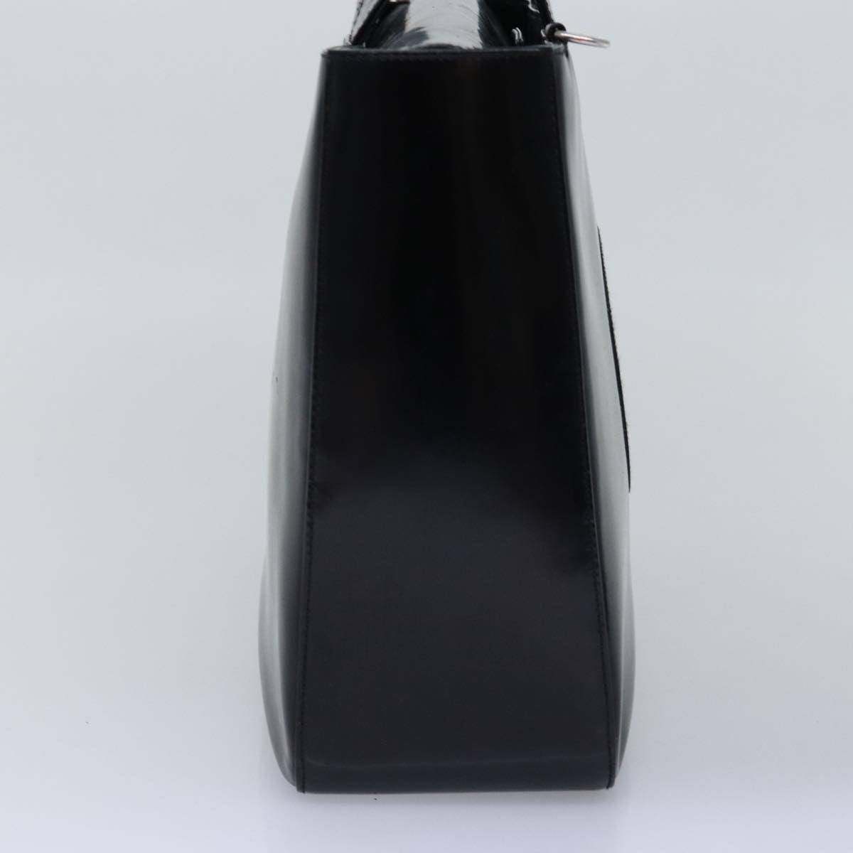 GUCCI Hand Bag Enamel 2way Black 000 1013 0504 76665