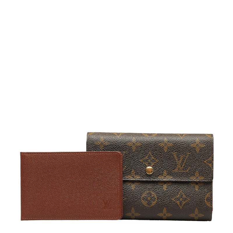 Louis Vuitton Monogram Portraits M61202 Brown PVC Leather  Louis Vuitton Long Wallet