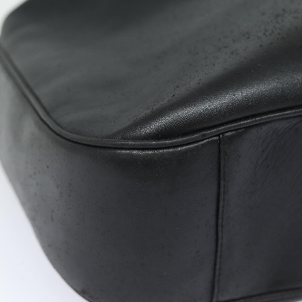GUCCI Bamboo Hand Bag Leather Black 001 0166 1577 76719