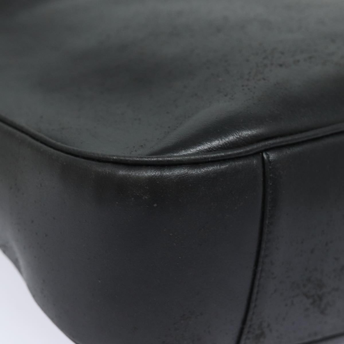 GUCCI Bamboo Hand Bag Leather Black 001 0166 1577 76719