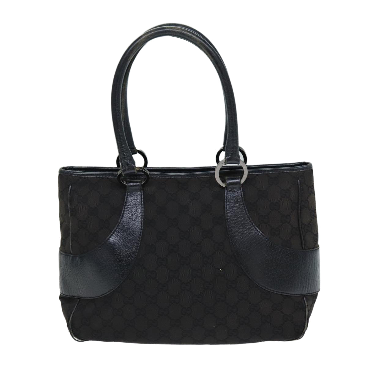 GUCCI GG Canvas Hand Bag 3Set Black Brown 76727