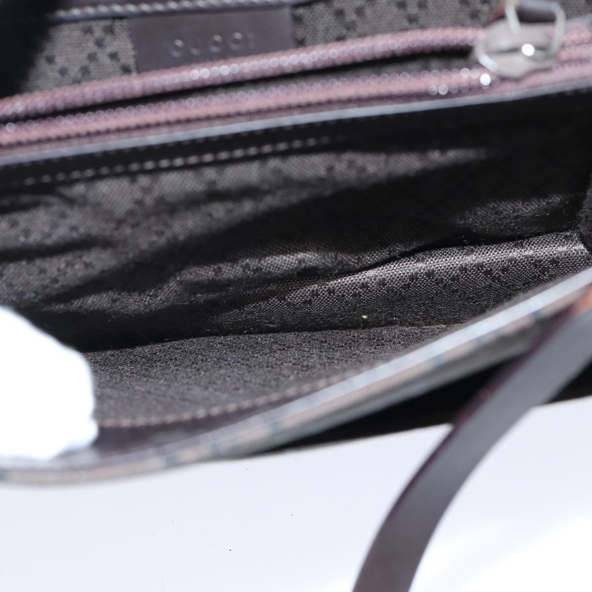 GUCCI GG Canvas Hand Bag 3Set Black Brown 76727