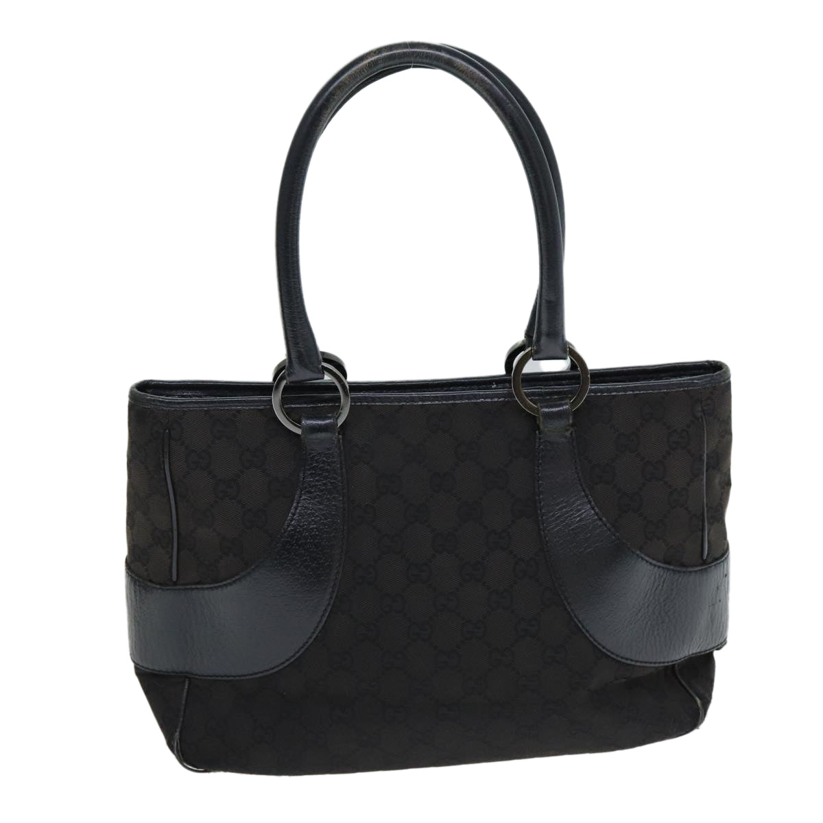 GUCCI GG Canvas Hand Bag 3Set Black Brown 76727