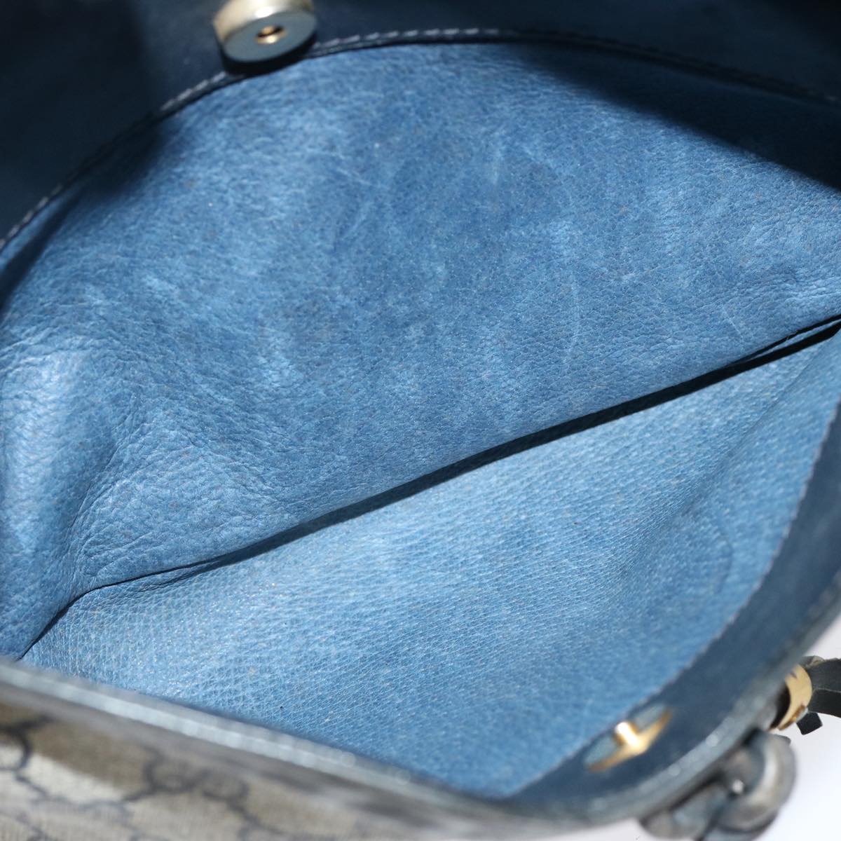GUCCI GG Supreme Shoulder Bag PCV Navy 001 256 1066 76733