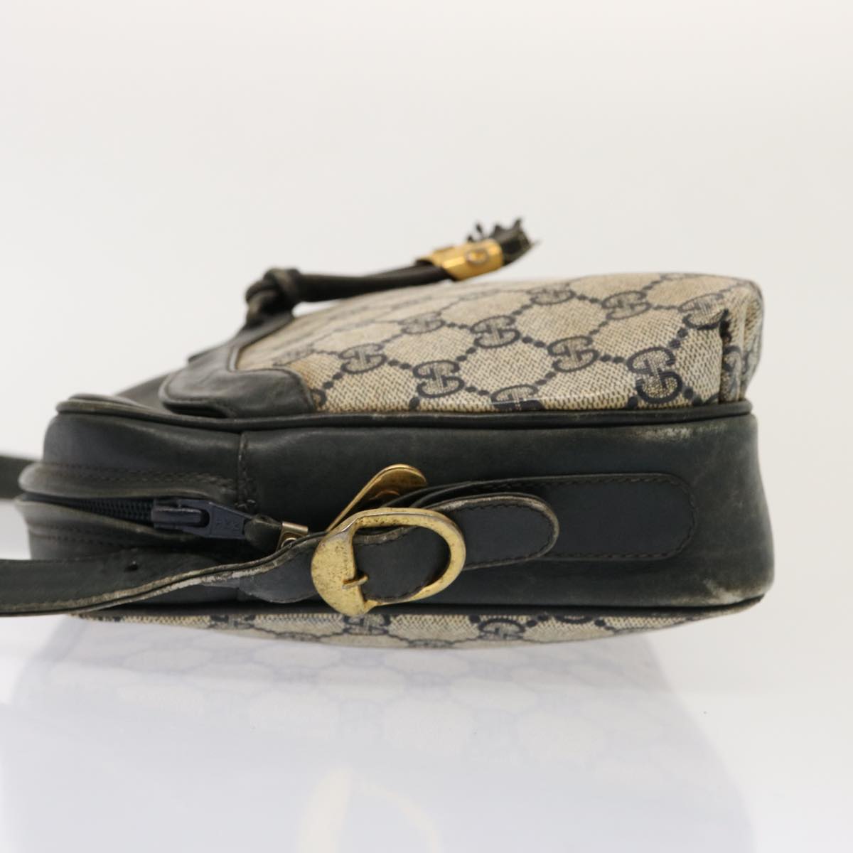 GUCCI GG Supreme Shoulder Bag PCV Navy 001 256 1066 76733