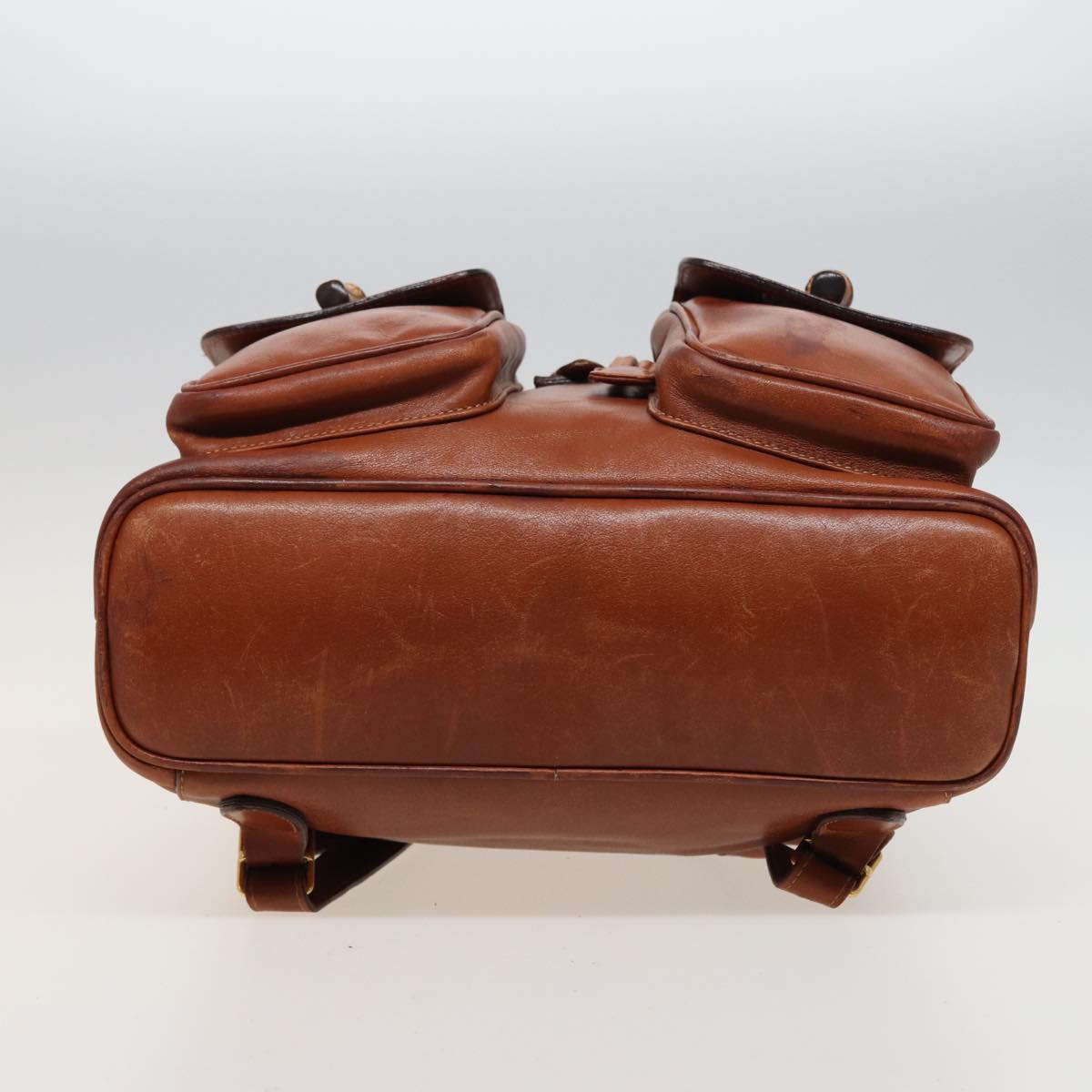 GUCCI Bamboo Backpack Leather Brown 003 2058 0016 76808